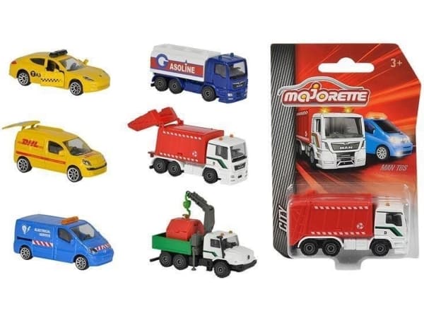 Majorette City Vehicles, 6 tyyppiä (223845)