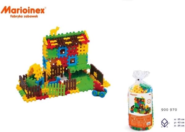 Marioinex Construction Blocks Bag 120 stykker Farm House