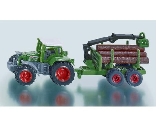 Siku Tractor W Forestry Trailer