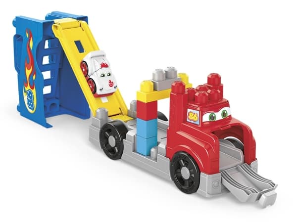 MEGA BLOKS Build & Race Rig, Ajoneuvo ja ratasetti, 1 vuosi/vuosia, AAA, Muovi, Monivärinen