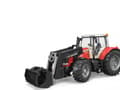 Miniatyrbilde 2 av 5: Bruder Massey Ferguson 7624 tractor with frontloader toy