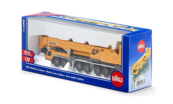 Siku 1886, Mobil kranmodell, Metall, Plast, Grå, Orange