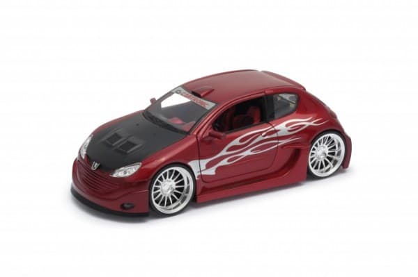 Welly Peugeot 206 Tuning collector model, red