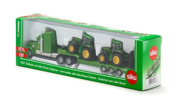 Siku lastebil med semitrailer to traktorer - 1837