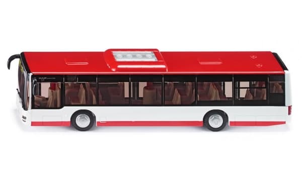 Siku 3734, Buss, 3 år, Metall, Plast, Rød, Hvit