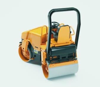Bruder CAT Asphalt drum compactor toy