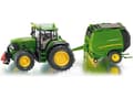 Pikkukuva 5 / 5: Siku John Deere Tractor with round baler, Maastoajoneuvon pienoismalli, 3 vuosi/vuosia, Vihreä, Keltainen
