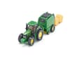 Pikkukuva 1 / 5: Siku John Deere Tractor with round baler, Maastoajoneuvon pienoismalli, 3 vuosi/vuosia, Vihreä, Keltainen