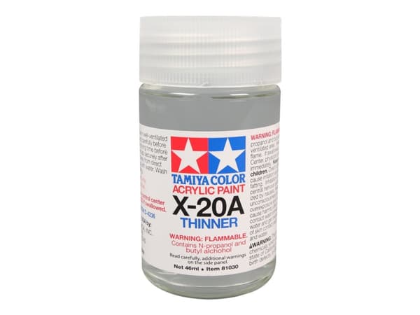 Tamiya Color Acrylic Paint Mini Series X-20A - Paint thinner - gloss - 46 ml