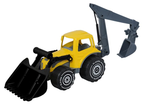 Traktor med Frontlastare och Grävare, 70 cm