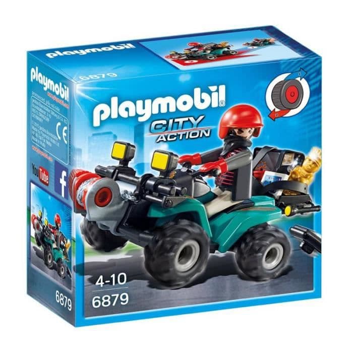 PLAYMOBIL 6879 - City Action - Quad med vinsch og bandit