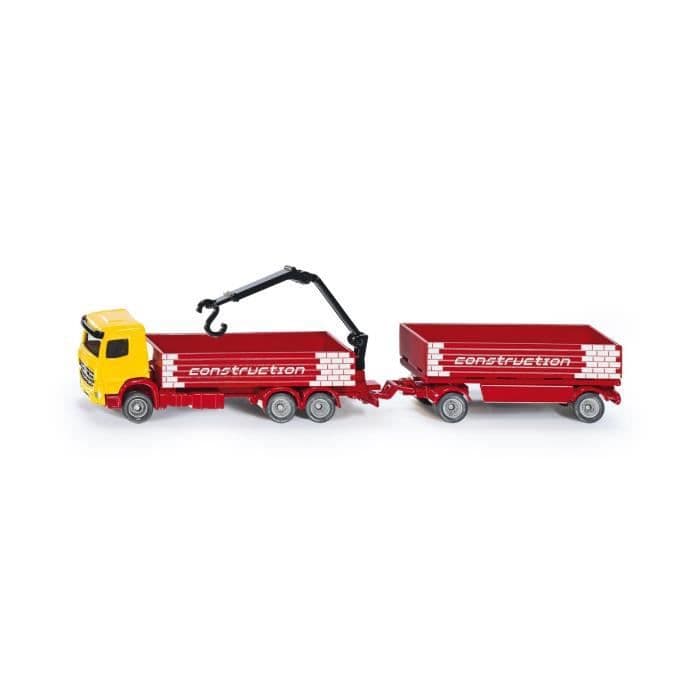 SIKU Construction Truck and Trailer - Miniature Vehicle