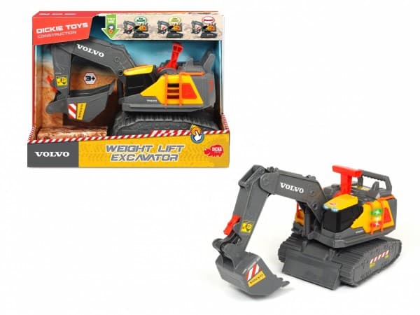 Dickie Toys 203725006, Gravemaskin, 3 år, Sort, Grå, Rød