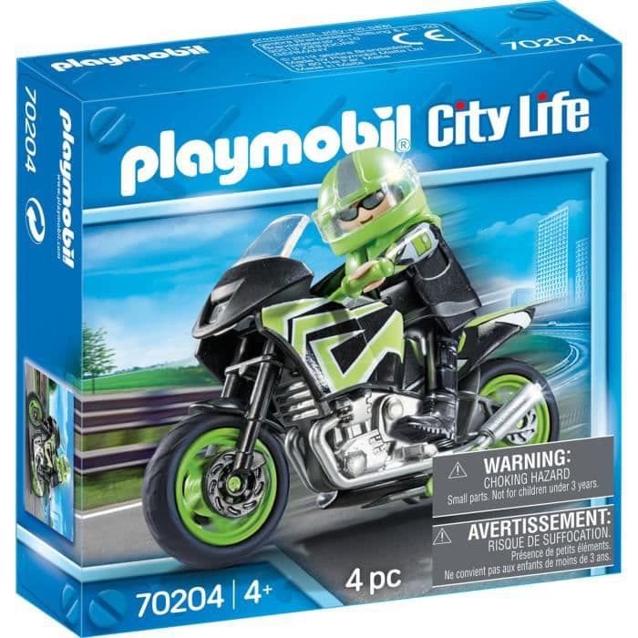 PLAYMOBIL 70204 - City Life - Pilot og motorcykel - Nyt for 2020
