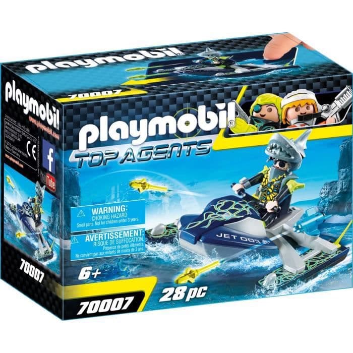 PLAYMOBIL 70007 - Topagenter - SHARK Team Marine Scooter