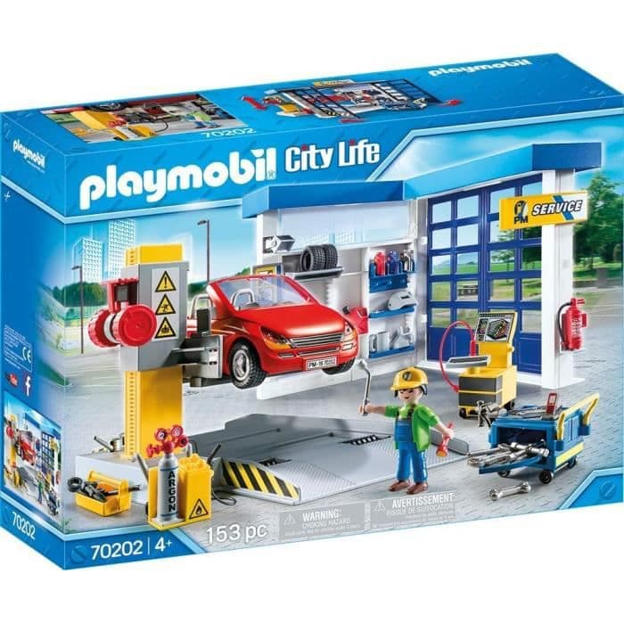 PLAYMOBIL 70202 - City Life - Bil garage - Nyt til 2020