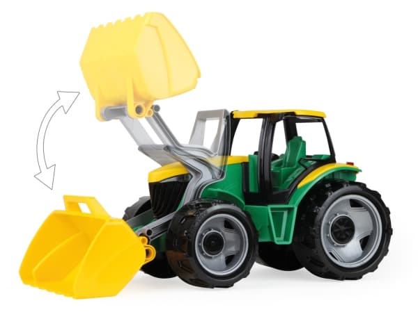 Lena GIGA TRUCKS Tractor with front shovel, Traktor, 3 år, Blå, Grønn, Gult