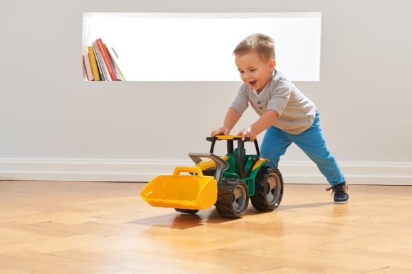 Lena GIGA TRUCKS Tractor with front shovel, Traktor, 3 år, Blå, Grønn, Gult