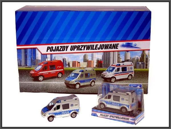 Mini politibil 8 cm HKG070