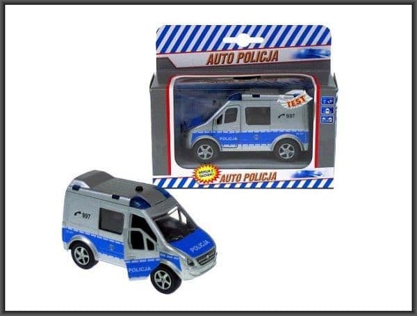 Politibil 11cm med stemme HKG087