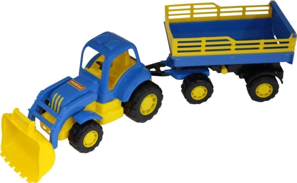 Polesie 44808 "Osiłek" traktor med henger nr. 2 og skuffe i nettet