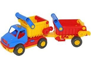 Polesie 360 "ConsTruck", dumper med tilhenger