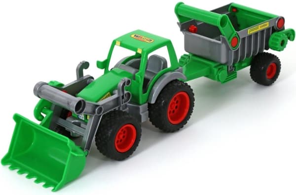 Wader grävlastare med släp, "Farmer Technic" - 37756