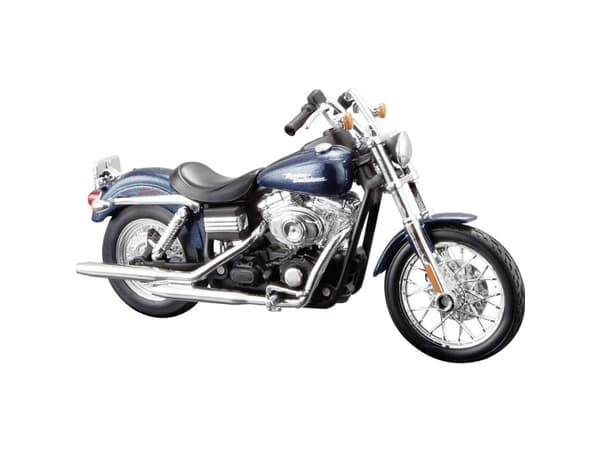 Maisto 20-32325, Sport bike model, Monteringssett, 1:12, Harley-davidson 2006 Fxdbi Dyna Street Bob, Alle kjønn, Sort, Blå, Sølv