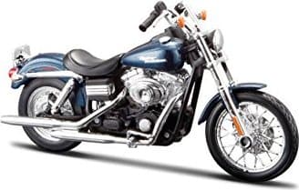 Maisto 20-32325, Sport bike model, Monteringssett, 1:12, Harley-davidson 2006 Fxdbi Dyna Street Bob, Alle kjønn, Sort, Blå, Sølv