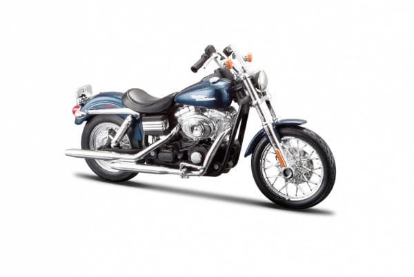 Maisto 20-32325, Sport bike model, Monteringssett, 1:12, Harley-davidson 2006 Fxdbi Dyna Street Bob, Alle kjønn, Sort, Blå, Sølv