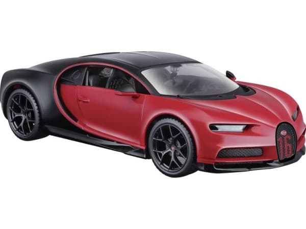 Maisto 31524, Sportsbil, Montert på forhånd, 1:24, Bugatto Chiron Sport, Gutt/Jente, Sort, Rød