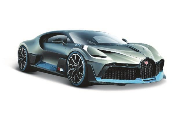 Maisto 31526, Urheiluauton pienoismalli, Kokoamispakkaus, 1:24, Bugatti Divo Special Edition, Ei sukupuolirajoitusta, Musta, Sininen