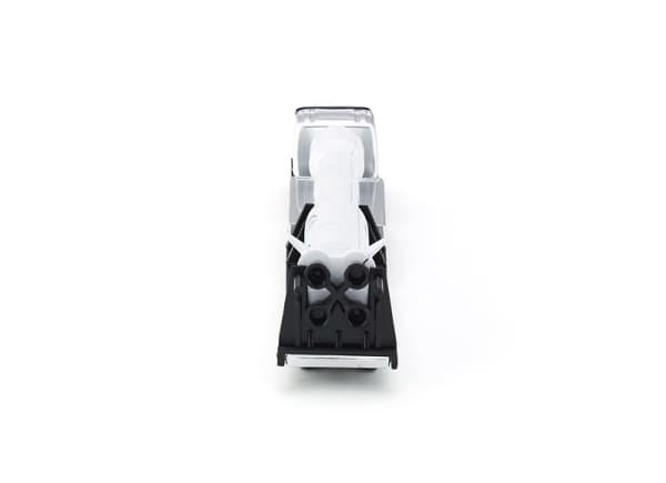 Siku Low Loader with rocket, Modellastbil / -släp, Svart, Silver, Vit