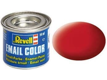 Revell Carmine red, mat RAL 3002 14 ml-tin, Röd, 1 styck