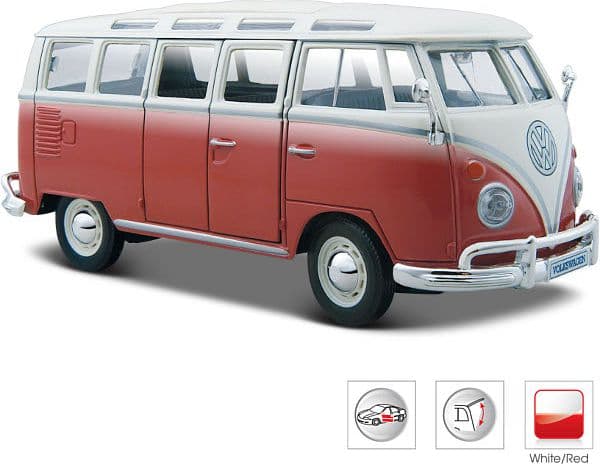 Maisto VW Bus Samba 1:25 Modellbil