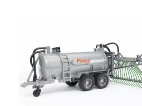 Bruder Fliegl barrel trailer with spread tubes toy