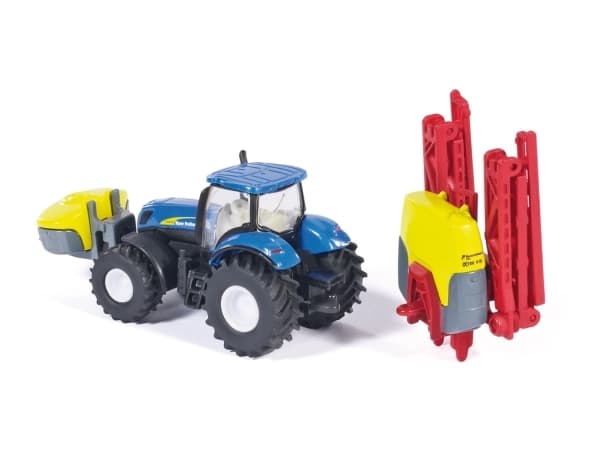 Siku 1:87 New Holland Tractor With Crop Sprayer