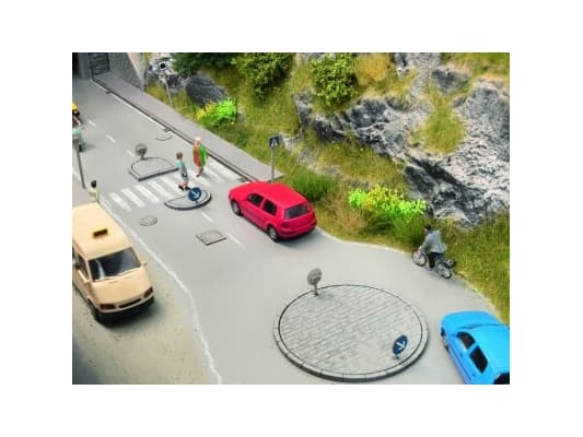 NOCH Traffic Island Set, Play vehicle track, 15 år, Flerfarget
