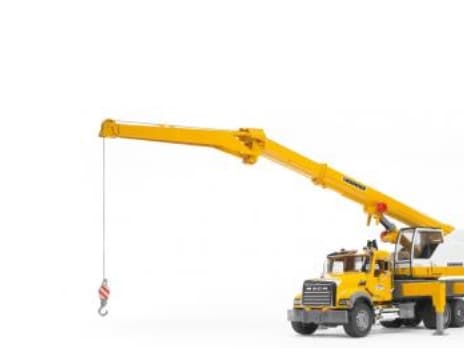 BRUDER MACK Granite Liebherr crane truck, 4 År, ABS synthetics, Svart, Gul