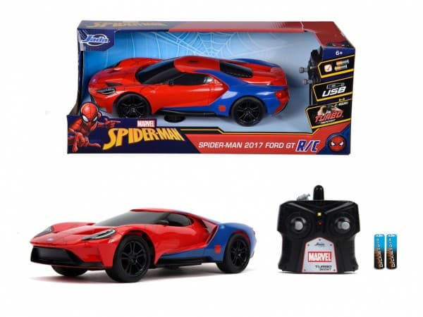 Dickie Valgo Marvel Spiderman Ford GT RC 1:16 RC bil