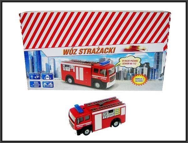 Hipo Auto Firetruck 11cm med ljud p 12 SW-16-10F/PL