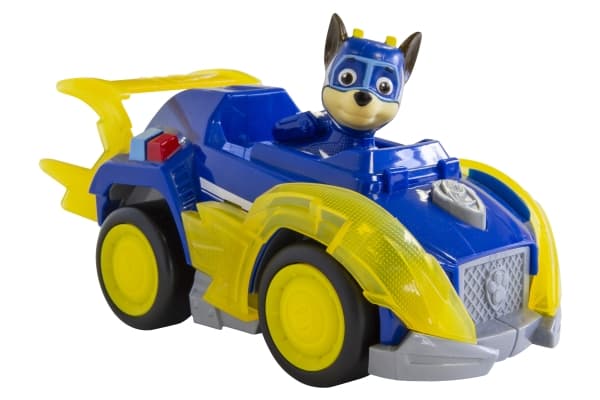 PAW Patrol Mighty Pups Themed Vehicle - Chase, Blå, Gult, Bil, 3 år, Gutt/Jente, Innendørs, China
