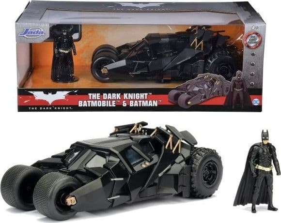 Jada Batman The Dark Knight Batmobil 1:24 + Batman 253215005