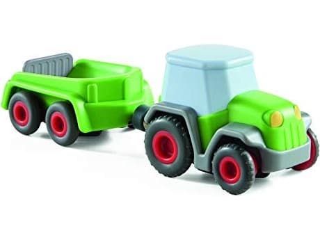 HABA Tractor with trailer, Traktor, 2 År, Akrylnitrilbutadienstyren (ABS), Grön