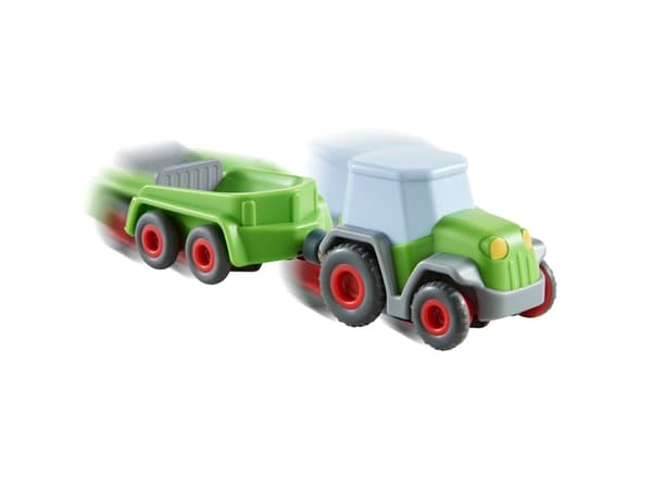 HABA Tractor with trailer, Traktor, 2 År, Akrylnitrilbutadienstyren (ABS), Grön