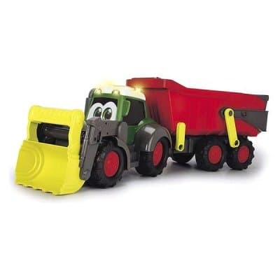 Traktor med skopa och släpvagn Happy Series Simba (65 cm)