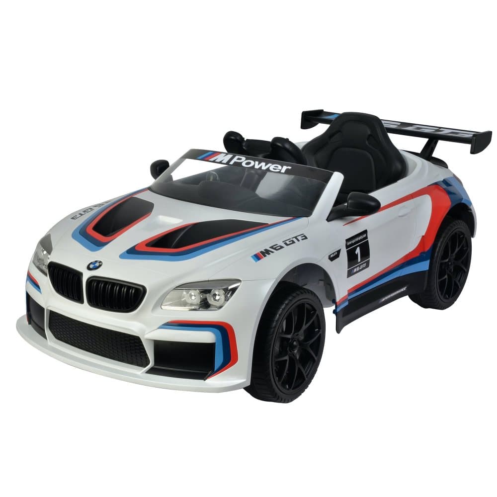 Elbil Nordic Play BMW M6GT3 Licens 12V Vit
