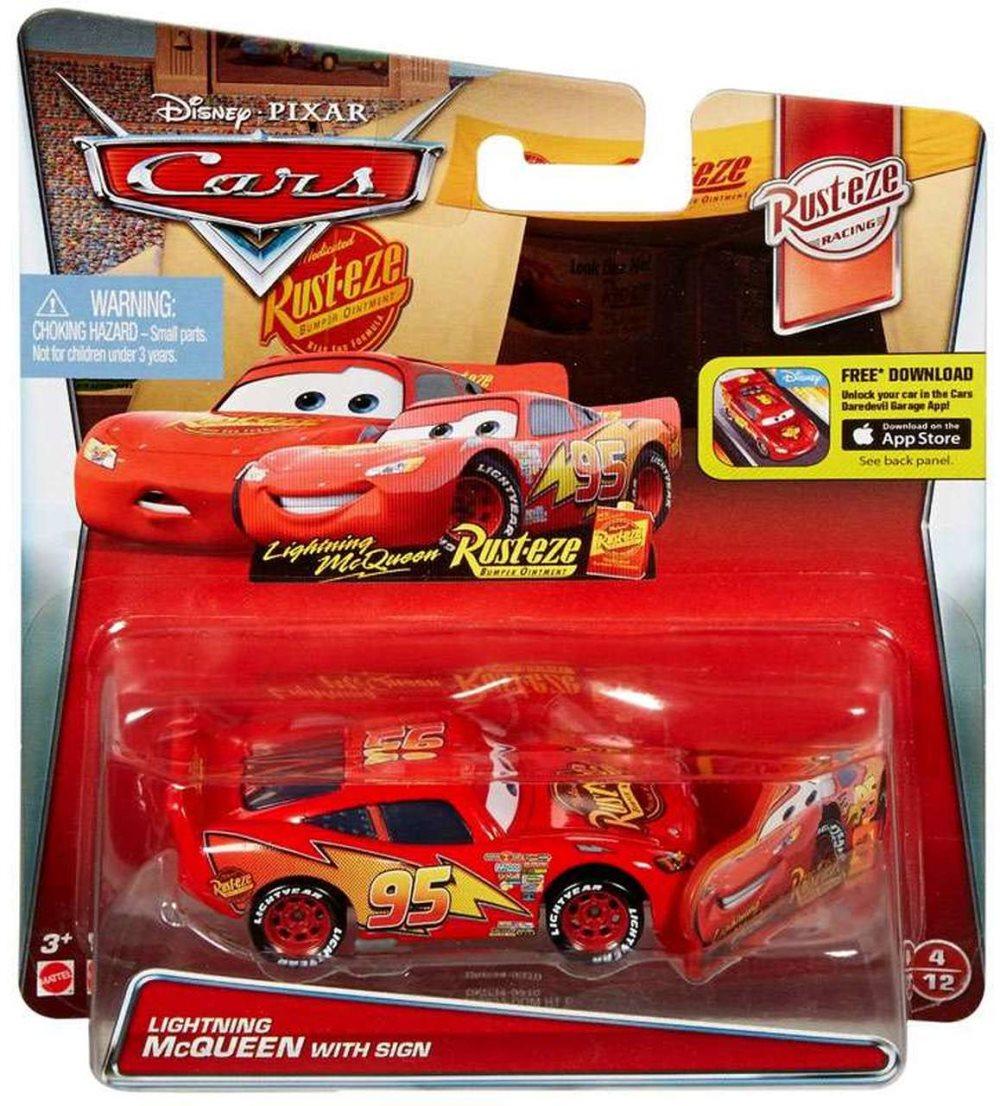 Disney Cars Lightning McQueen with Sign