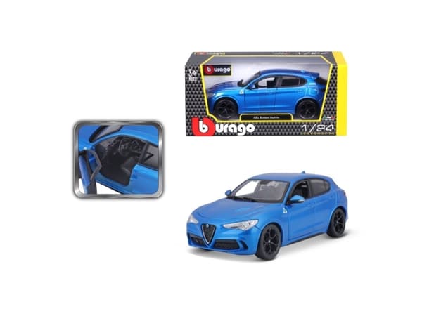 BBURAGO 18-21086, Modell-SUV, Förmonterad, 1:24, Alfa Romeo Stelvio, Metall, Plast, 3 År