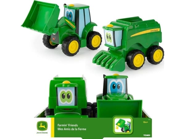 Tomy John Deere B47193, Kjøretøysett, Inne/Ute, 1,5 år, Plast, Grønn, Gult